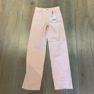 Zara light pink jeans